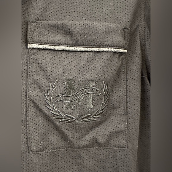 NWT $110 Magnlens Shirt Resort shirt pajama Look Beach Shirt Oversized XS BLK - Picture 7 of 14